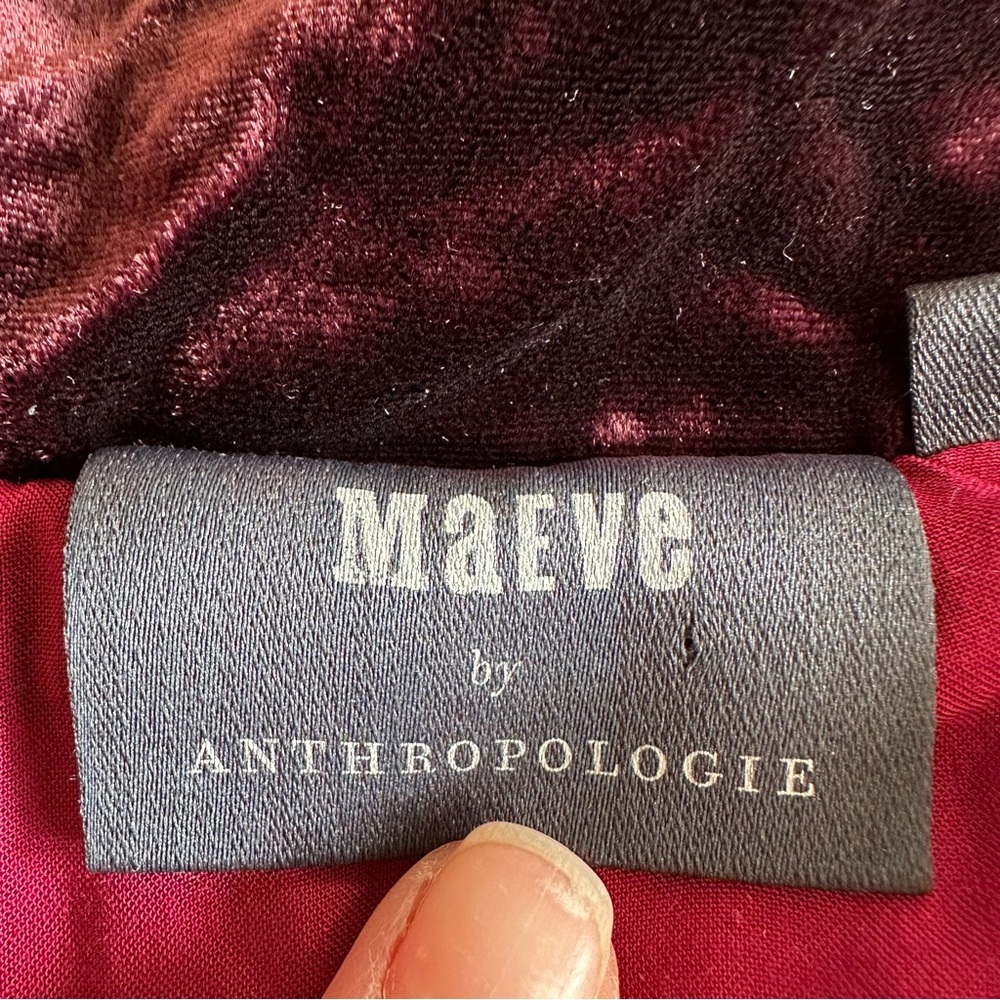 Maeve Anthropologie Vera Sequined Velvet Puffer Jacket Small - Picture 8 of 16
